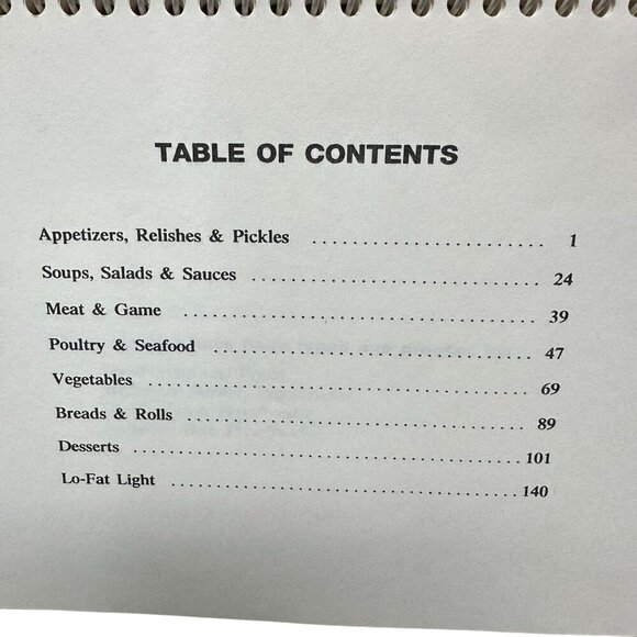 Vintage Cherished Recipes Cookbook Flora United Methodist Church Spiral Wire MS - Picture 4 of 11